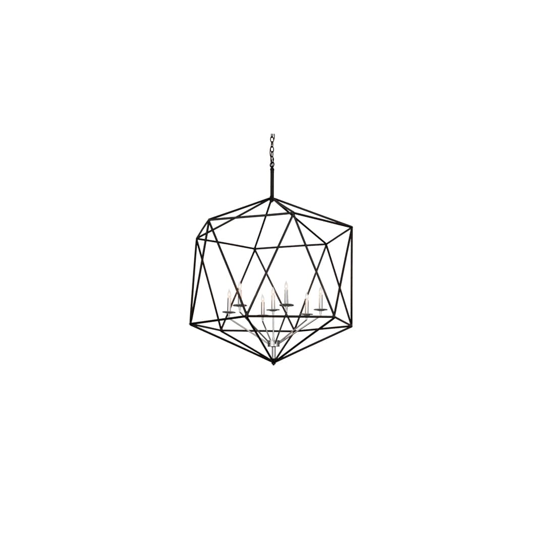 7 Light 42" Wide Taper Candle Pendant