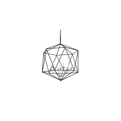 7 Light 42" Wide Taper Candle Pendant