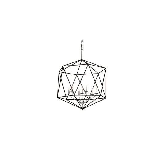 7 Light 42" Wide Taper Candle Pendant