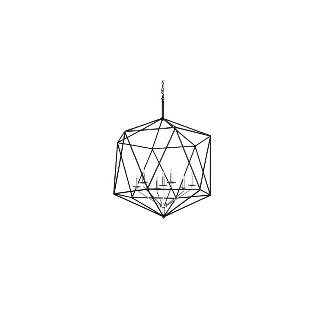 7 Light 42" Wide Taper Candle Pendant