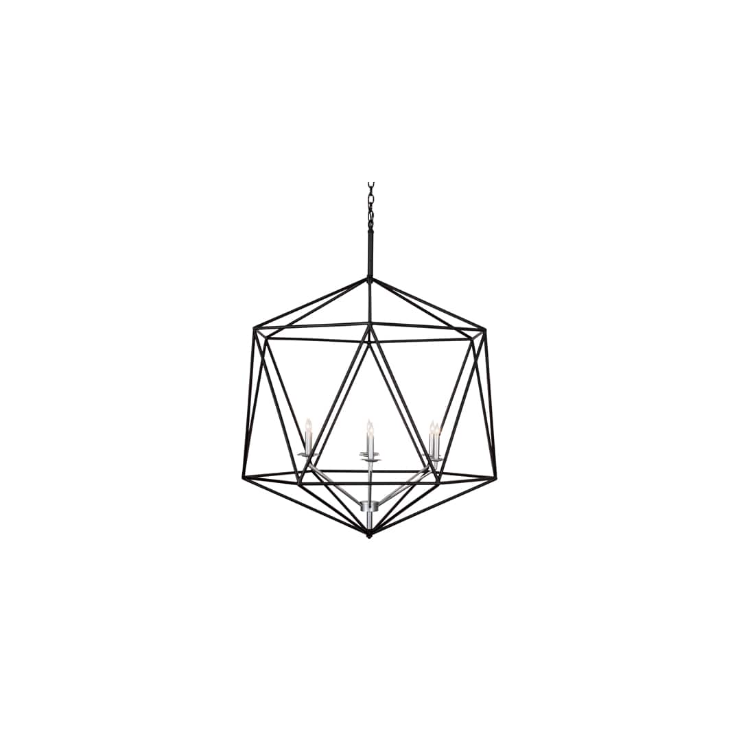 7 Light 42" Wide Taper Candle Pendant