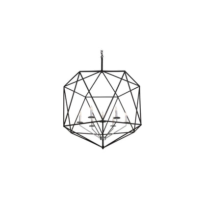 7 Light 42" Wide Taper Candle Pendant