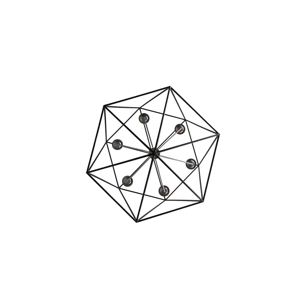 7 Light 42" Wide Taper Candle Pendant