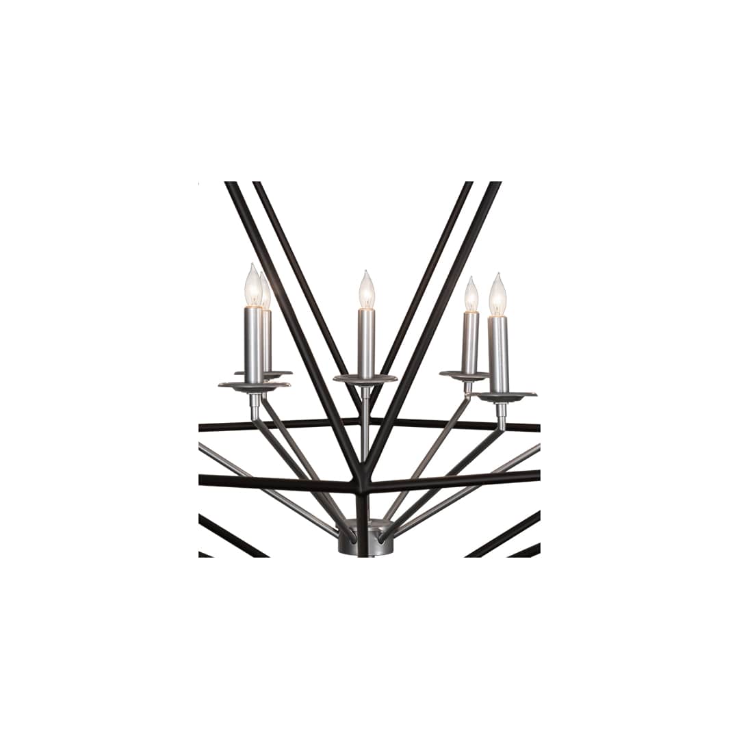 7 Light 42" Wide Taper Candle Pendant