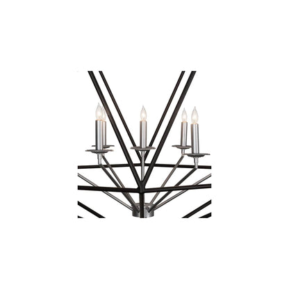 7 Light 42" Wide Taper Candle Pendant