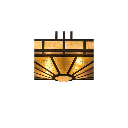 Mission Prime 4 Light 31" Wide Semi-Flush Square Ceiling Fixture