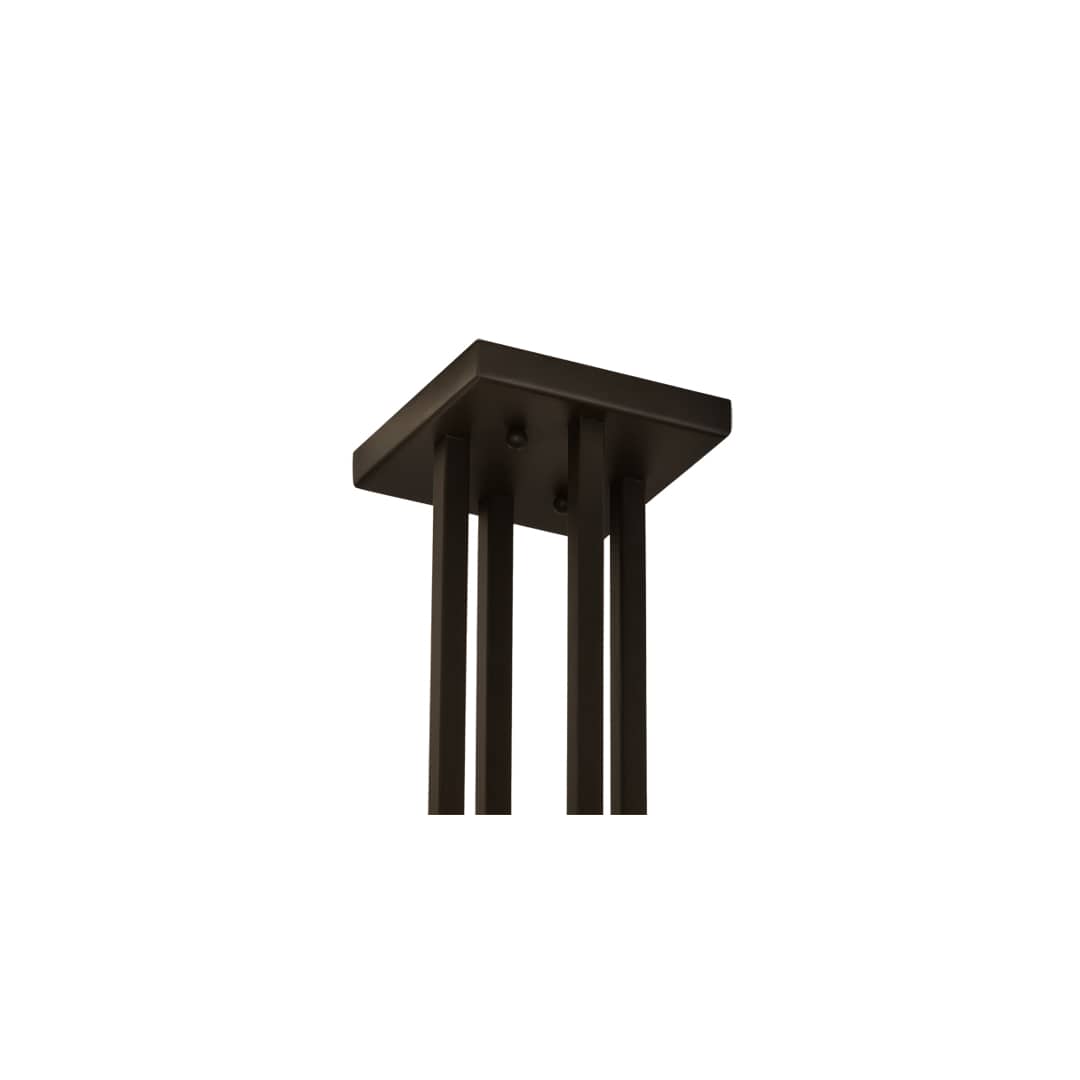 Mission Prime 4 Light 31" Wide Semi-Flush Square Ceiling Fixture