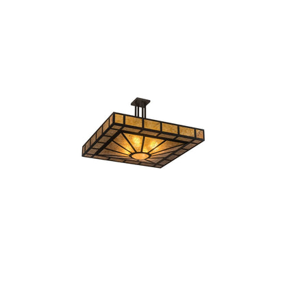 Mission Prime 4 Light 43" Wide Semi-Flush Square Ceiling Fixture