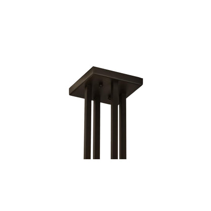 Mission Prime 4 Light 43" Wide Semi-Flush Square Ceiling Fixture