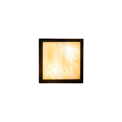 Hyde Park "T" Mission 2 Light 25" Wide Semi-Flush Square Ceiling Fixture