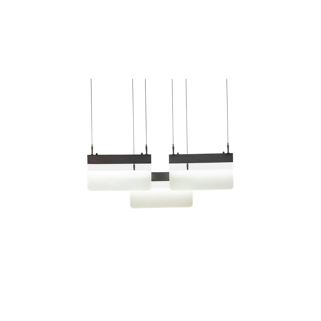 3 Light 8" Wide Multi Light Pendant