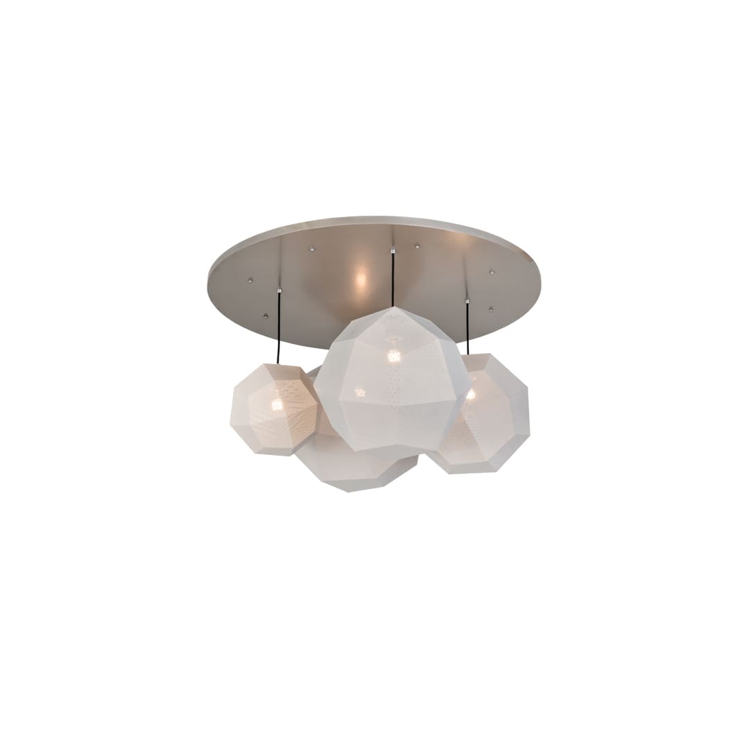 4 Light 48" Wide Abstract Multi Light Pendant