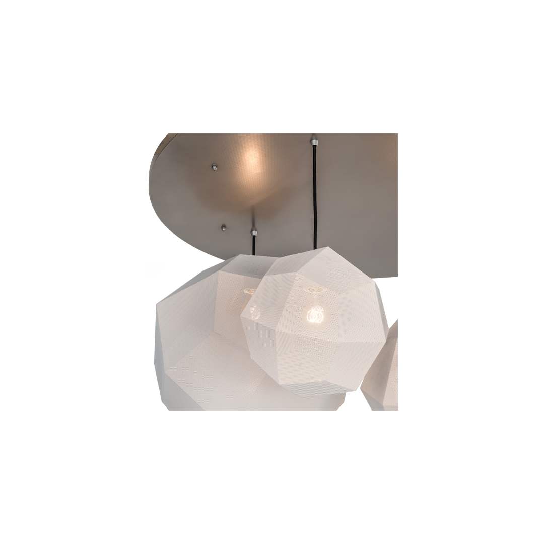 4 Light 48" Wide Abstract Multi Light Pendant