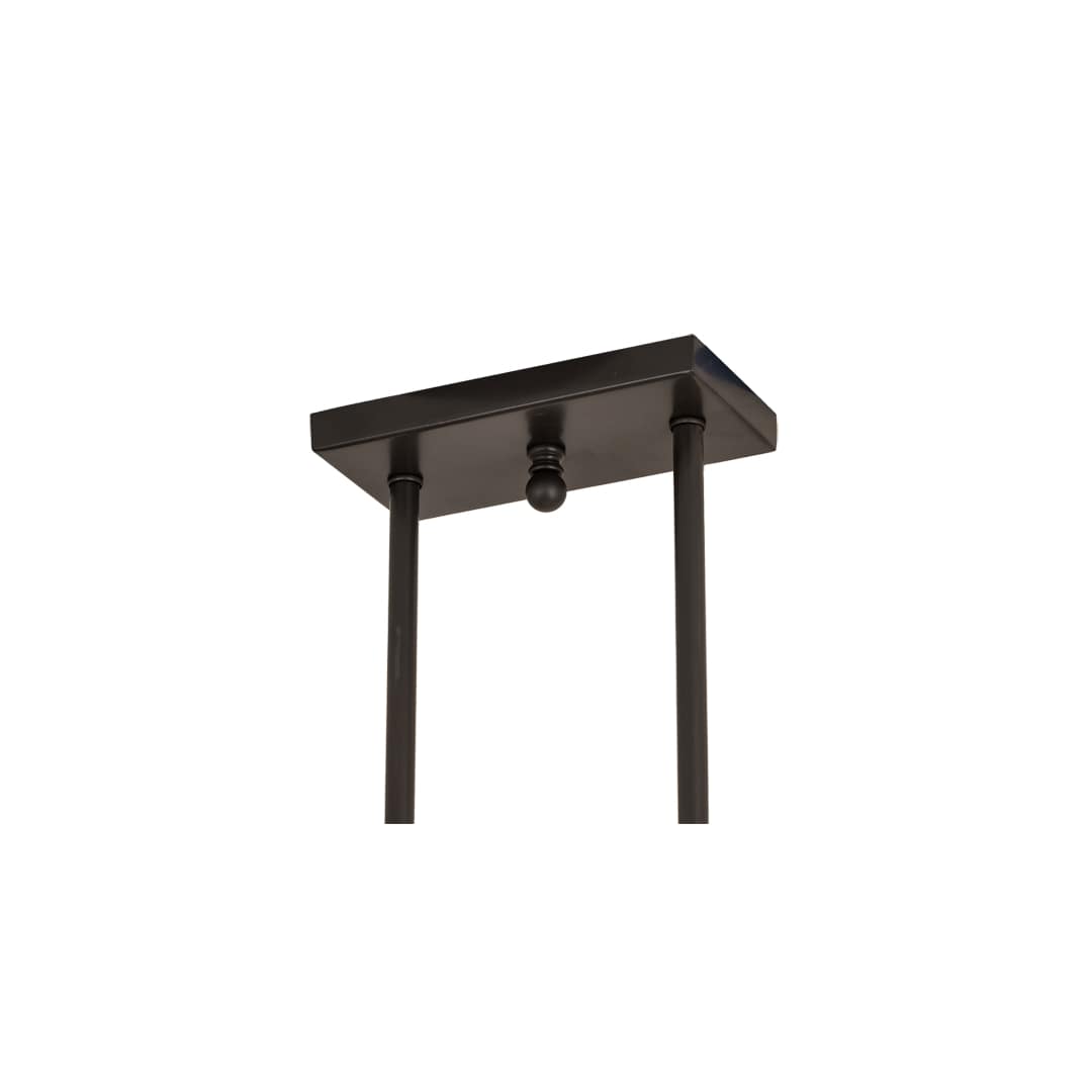 5 Light 48" Wide Pillar Candle Linear Pendant