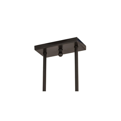 5 Light 48" Wide Pillar Candle Linear Pendant