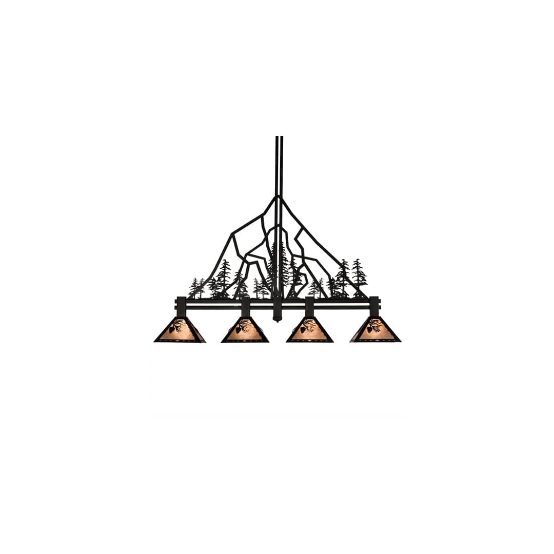 4 Light 60" Wide Linear Pendant