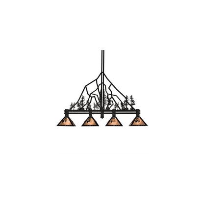 4 Light 60" Wide Linear Pendant