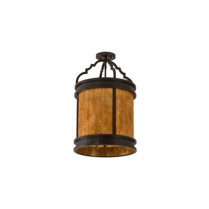 Wyant 4 Light 15" Wide Semi-Flush Ceiling Fixture - Timeless Bronze Finish