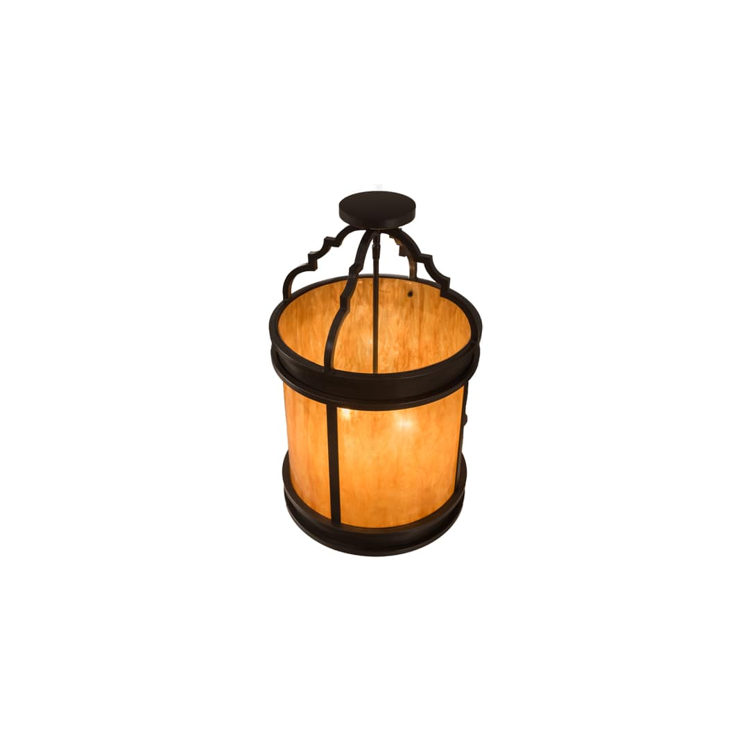 Wyant 4 Light 15" Wide Semi-Flush Ceiling Fixture - Timeless Bronze Finish