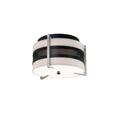 Nathan 3 Light 24" Wide Semi-Flush Drum Ceiling Fixture