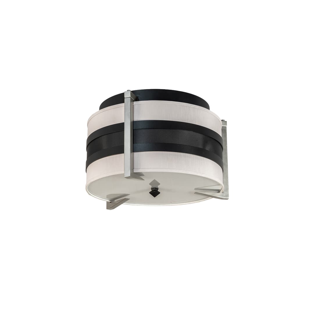 Nathan 3 Light 24" Wide Semi-Flush Drum Ceiling Fixture