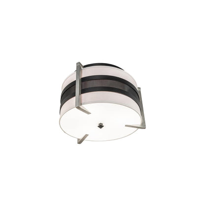 Nathan 3 Light 24" Wide Semi-Flush Drum Ceiling Fixture