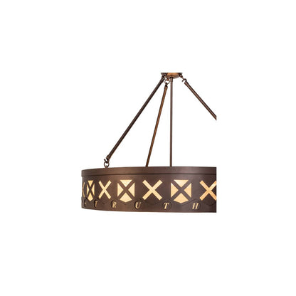 6 Light 30" Wide Pendant