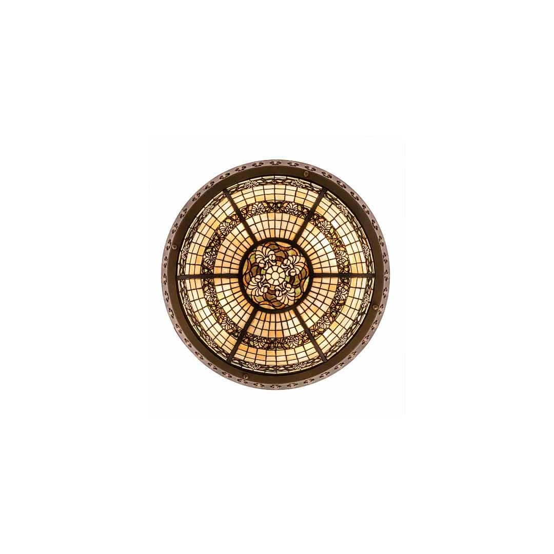 Shell and Ribbon 4 Light 28" Wide Semi-Flush Bowl Ceiling Fixture