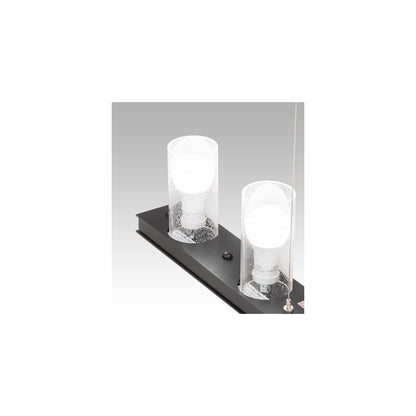 6 Light 44" Wide Pillar Candle Linear Pendant