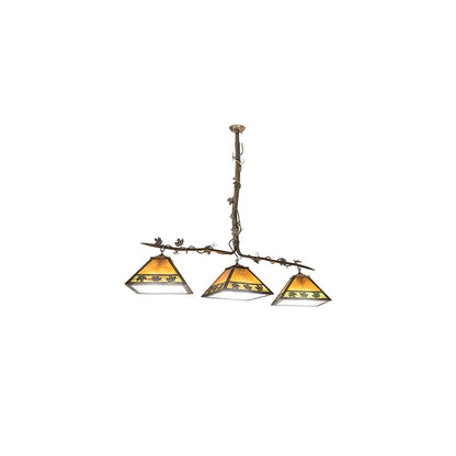 3 Light 66" Wide Linear Pendant