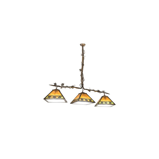 3 Light 66" Wide Linear Pendant