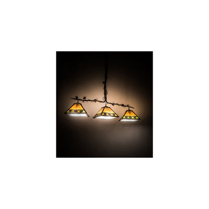 3 Light 66" Wide Linear Pendant