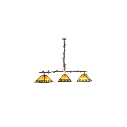 3 Light 66" Wide Linear Pendant