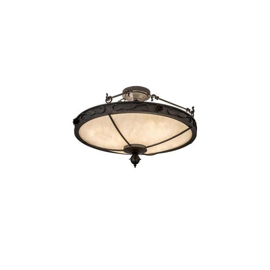 Arabesque 4 Light 26" Wide Semi-Flush Bowl Ceiling Fixture