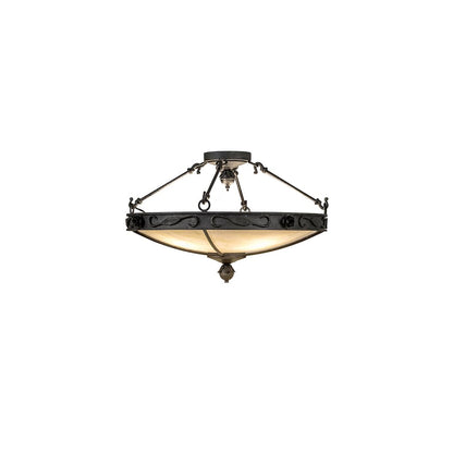 Arabesque 4 Light 26" Wide Semi-Flush Bowl Ceiling Fixture