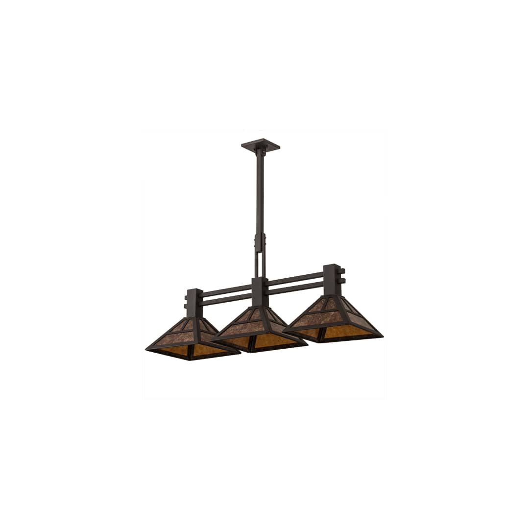 3 Light 40" Wide Linear Pendant