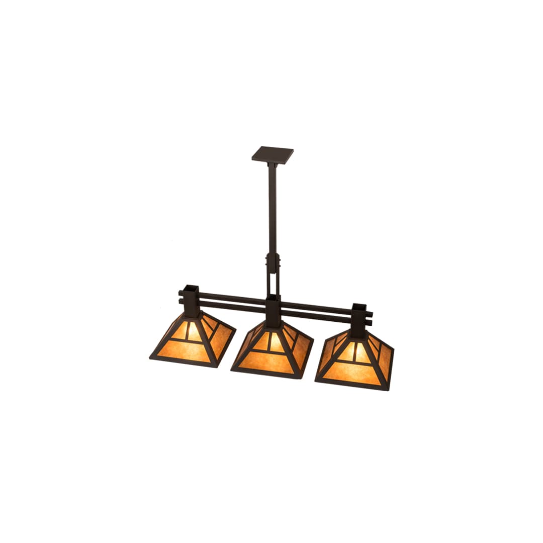 3 Light 40" Wide Linear Pendant