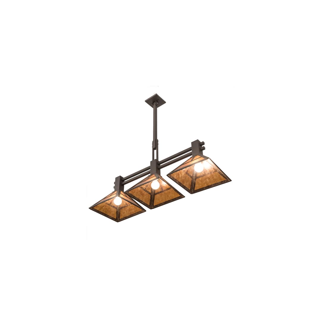 3 Light 40" Wide Linear Pendant