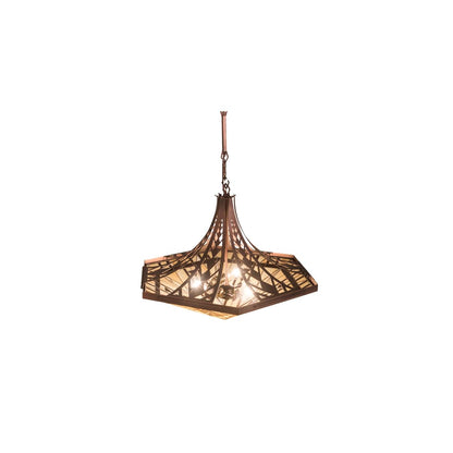 3 Light 28" Wide Pendant