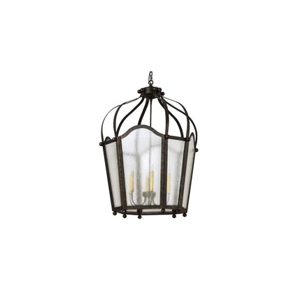 6 Light 33" Wide Taper Candle Pendant