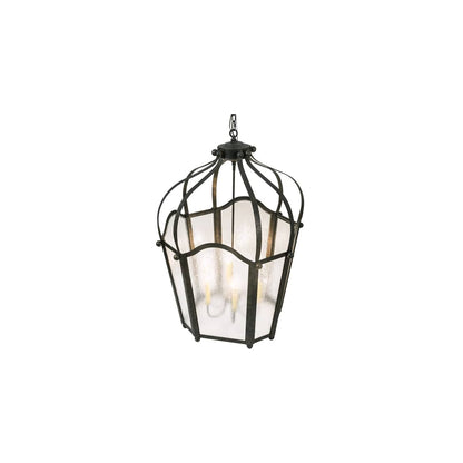 6 Light 33" Wide Taper Candle Pendant