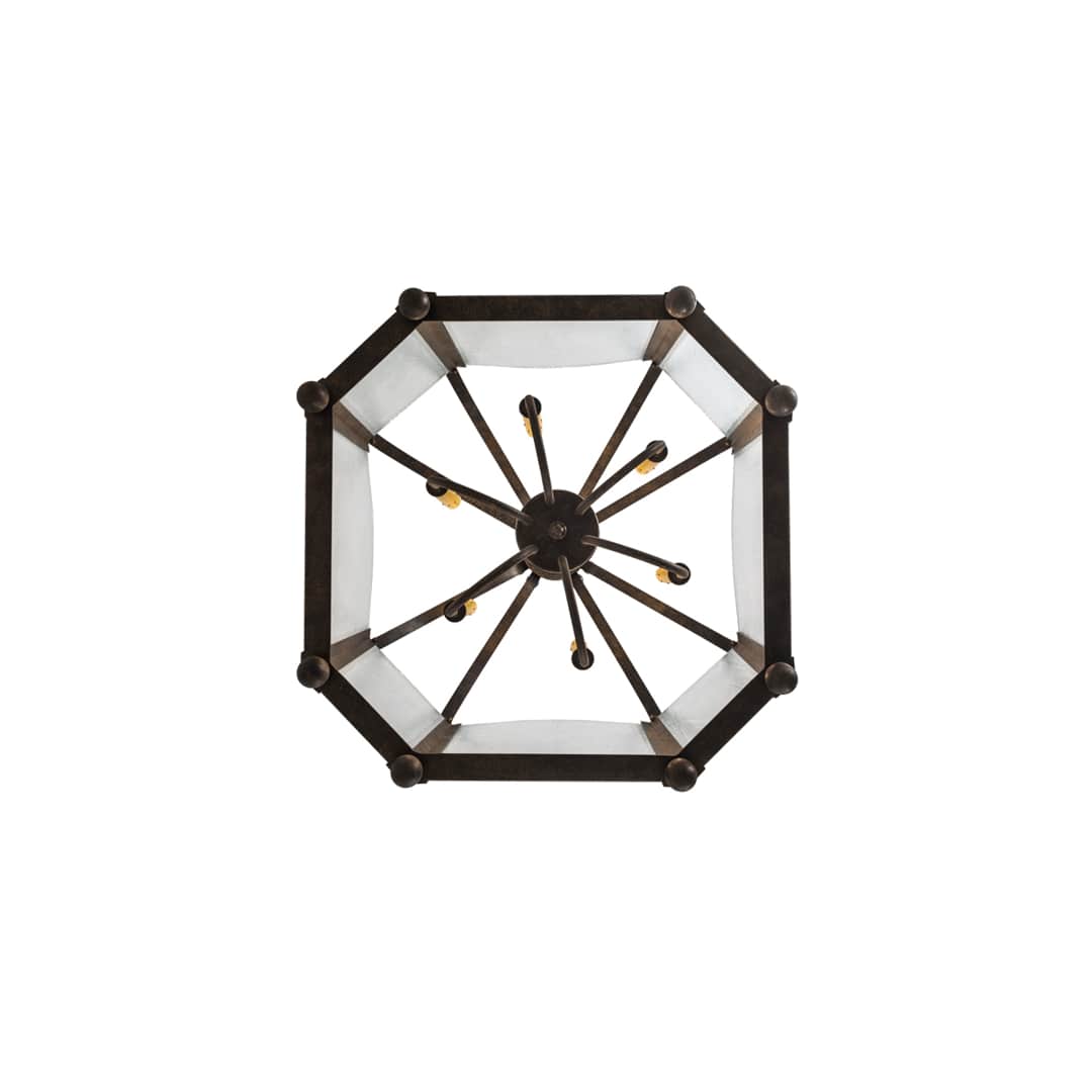 6 Light 33" Wide Taper Candle Pendant