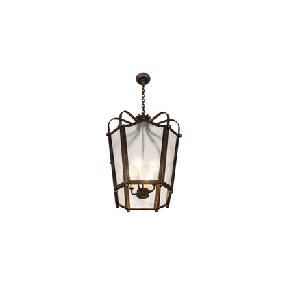 4 Light 22" Wide Taper Candle Pendant