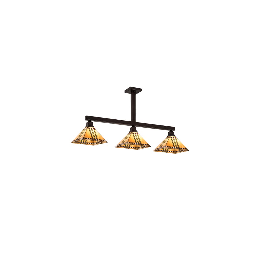 3 Light 48" Wide Linear Pendant