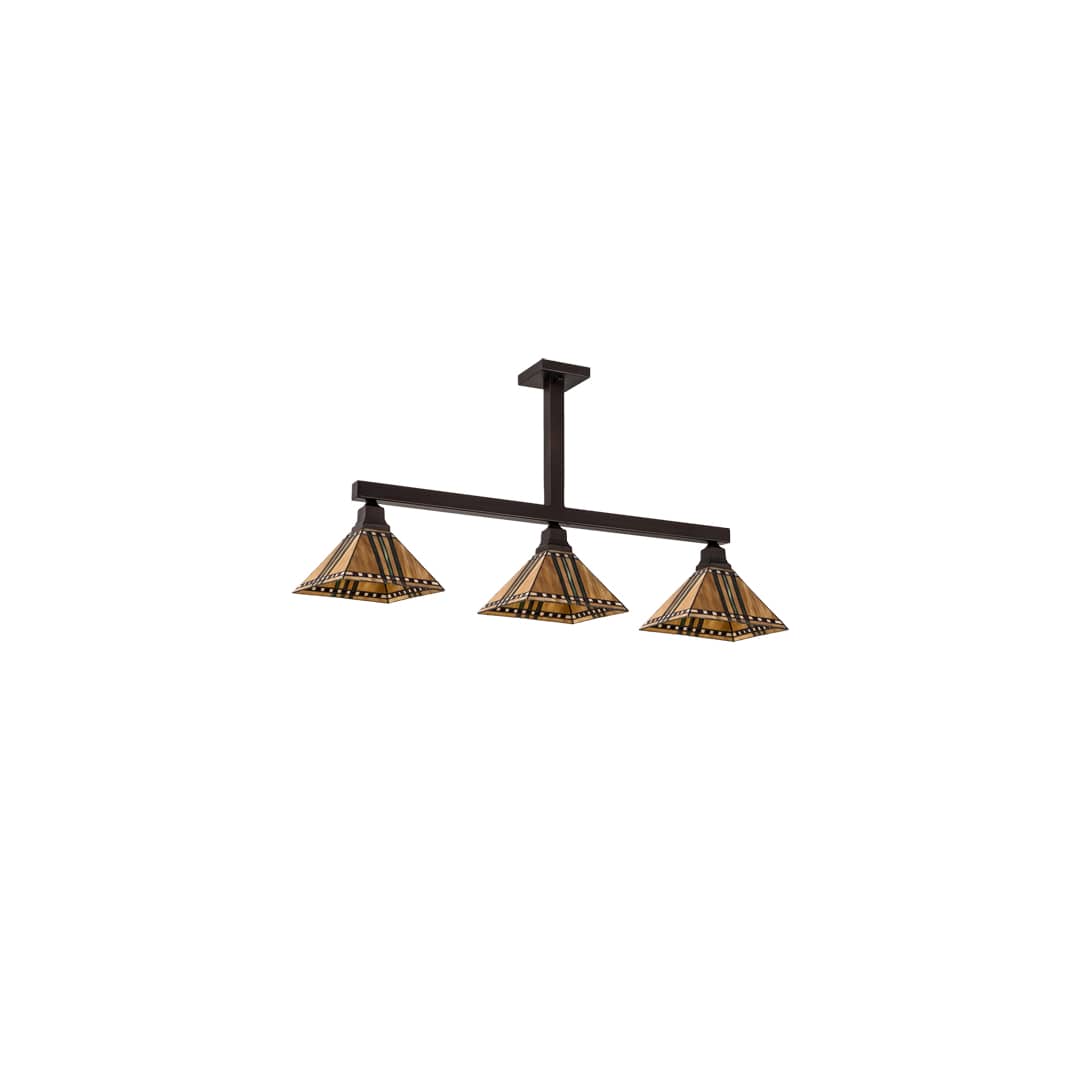 3 Light 48" Wide Linear Pendant