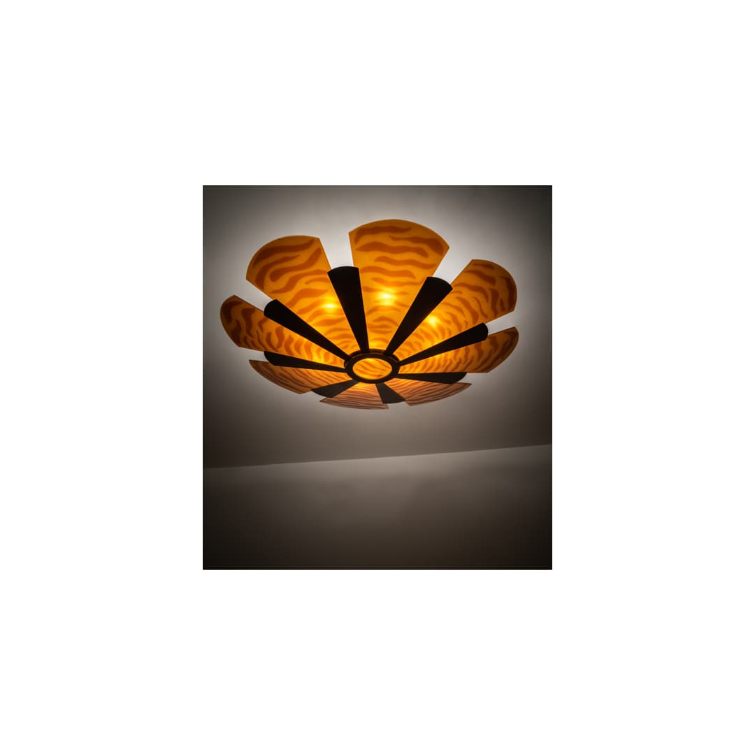 Metro Fusion 6 Light 60" Wide Semi-Flush Bowl Ceiling Fixture