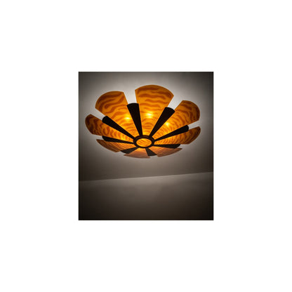 Metro Fusion 6 Light 60" Wide Semi-Flush Bowl Ceiling Fixture