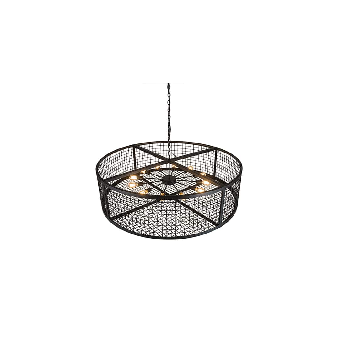 12 Light 60" Wide Cage Pendant