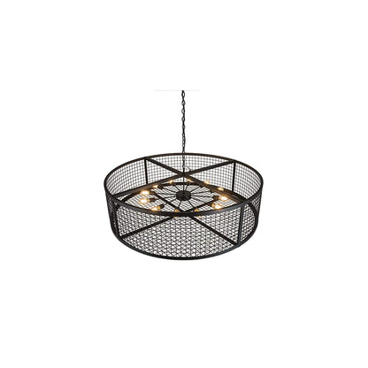 12 Light 60" Wide Cage Pendant