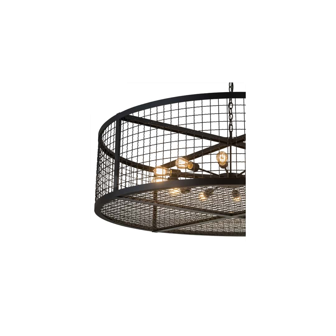 12 Light 60" Wide Cage Pendant